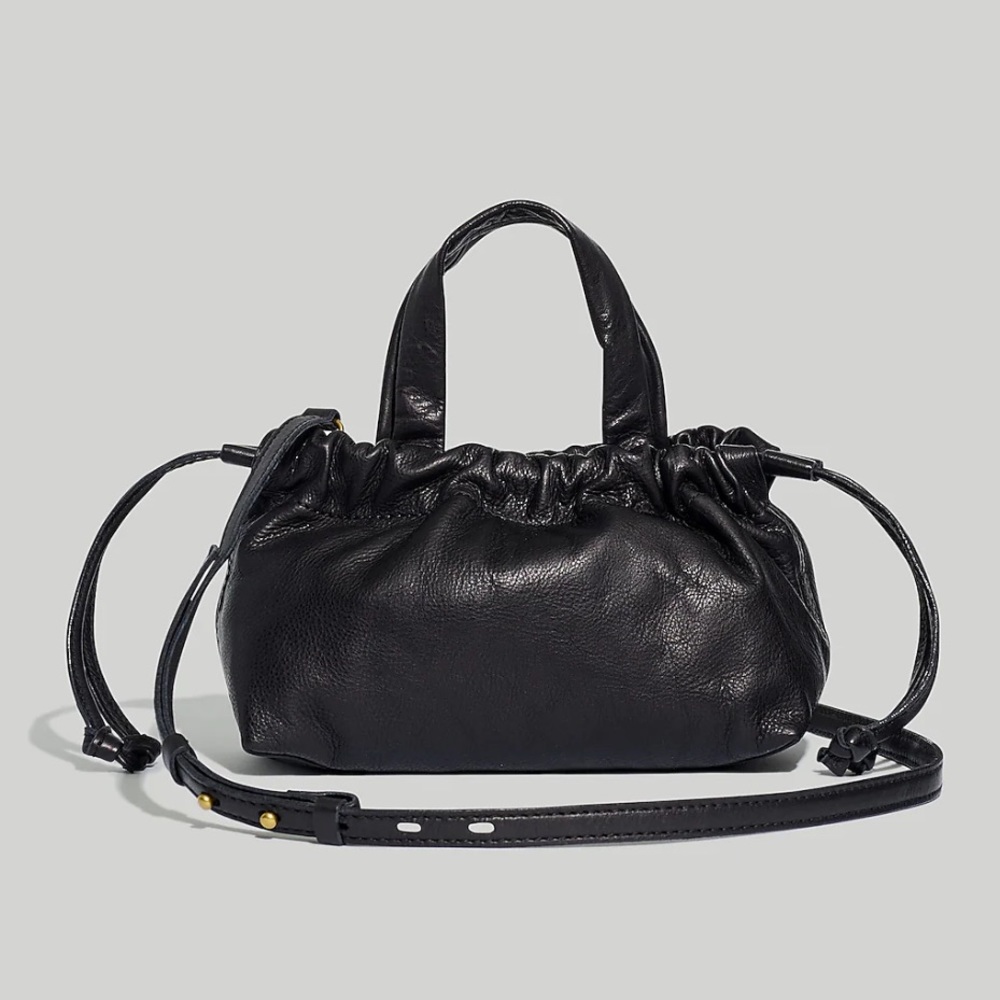 Madewell Leather The Piazza Mini Black Crossbody Bag - Used 1x!